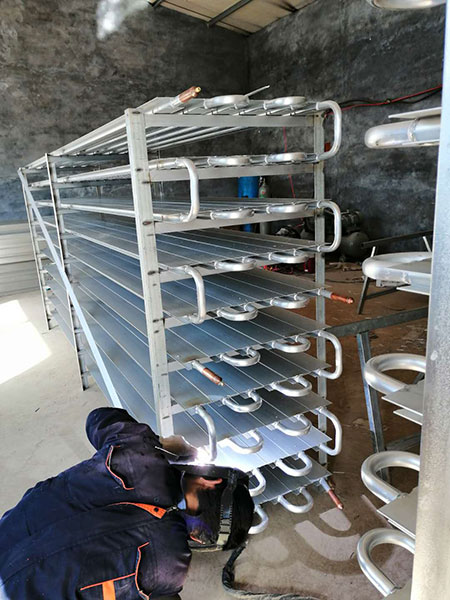 鋁排管焊接現(xiàn)場